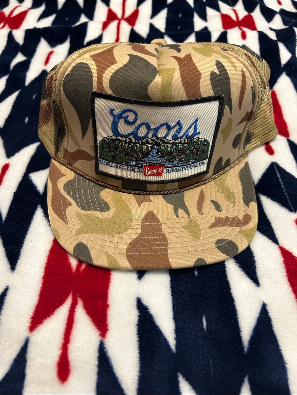 Vintage Camo Mesh Trucker Cap by Cobra